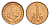 Нидерланды 1 цент 1953 Юлиана (1948-1980) KM 180 бронза UNC 4649-737