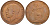 Великобритания 1 пенни 1917 Георг V (1910-1936) КМ 810, Spink 4051 бронза 4593-146