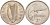 Ирландия 1 флорин 1966 лосось KM 15a медно-никель UNC 4583-421