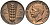 ИТАЛИЯ 5 ЧЕНТЕЗИМО 1921 R, ВИКТОР ЭММАНУИЛ III (1900-1946) KM 59 бронза 4548-1151