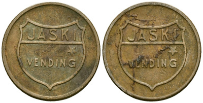 Нидерланды жетон ND JASKI VENDING латунь 4136-449
