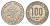 Габон 100 франков 1977 KM 13 никель 4641-1136