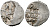 Русское Царство денга 1547-1584 Иван IV Васильевич, Московский  монетный двор, 0,34 ГР ГиК №61 серебро 262-1549