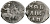 ВЕЛИКОЕ КНЯЖЕСТВО МОСКОВСКОЕ ДЕНГА 1535 - 1547 ИВАН IV ВАСИЛЬЕВИЧ, МОСКОВСКИЙ МОНЕТНЫЙ ДВОР, 0,34 ГР ГиК №51 серебро 262-767