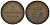 ПРУССИЯ 3 ПФЕННИГА 1868 A, ВИЛЬГЕЛЬМ I (1861-1888) KM 482 медь 186-557