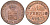 Саксен-Мейнинген 1 пфенниг 1867 Георг II (1866-1914) KM 173, AKS 221, J. 447 медь    220-939