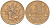 Франция 10 франков 1978 тип Матье KM 940, Le Franc 365.11-12 никель латунь 3855-725