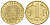КАЗАХСТАН 1 ТЕНГЕ 2004 KM 23 латунь 4178-119