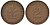 ФРГ 2 пфеннига 1950 D KM 106 бронза 4164-312