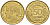 ФРАНЦИЯ 50 САНТИМОВ 1932 ТИП MORLON, OPEN 9, С ЯГОДОЙ KM 894.1, LE FRANC 192.7 алюминиевая бронза 44-721