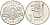 Латвия 1 лат 2007 снеговик KM 85 медно-никель UNC M14-12