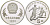 Китай 5 юаней 1989 футбол, два игрока KM 245 серебро PROOF 1081-10-22