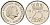 Нидерланды 25 центов 1979 Юлиана (1949-1980) KM 183 никель UNC 220-547