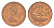 Остров Мэн 1/2 пенни 1980 PM, Елизавета II (1952-2022) KM 58 бронза UNC 4651-1014