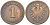 ГЕРМАНИЯ 1 ПФЕННИГ 1889 А, СТАРОГЕРБОВКА KM 1, Jager. 1, Weege 1 медь 4528-1113