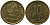 Чили 10 песо 2012 So KM 228.2, Schon 82 алюминиевая бронза UNC 4544-917