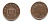 Великобритания 1 пенни 2004 Елизавета II (1952-2022) KM 986, Spink 4710 (B5) сталь плакированная медью 177-558