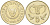 Кипр 5 центов 1992 голова быка KM 55.3 никель латунь    4595-933