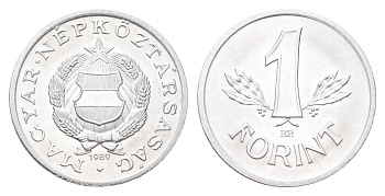 Венгрия 1 форинт 1989 KM 575 алюминий UNC 4707-136