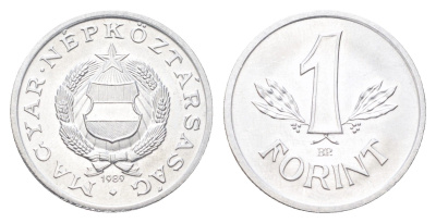 Венгрия 1 форинт 1989 KM 575 алюминий UNC 4707-136