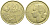 ФРАНЦИЯ 20 ФРАНКОВ 1951 B, ПЕТУХ, 4 ПЕРА KM 917.2, LE FRANC 402.8 алюминиевая бронза 4393-1157