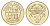 Исландия 50 крон 2005 краб KM 31 никель латунь UNC 4118-1023