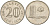 Малайзия 20 сенов 1976 здание Парламента KM 4 медно-никель 4364-3446