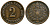 Германия 2 пфеннига 1875 С, СТАРОГЕРБОВКА KM 2, J. 2 медь 4364-3031