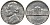 США 5 центов 1976 D, Джеферсон KM А192 медно-никель 4122-234