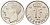 Люксембург 1 франк 1988 KM 63 сталь плакированная никелем UNC 4617-1227