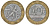 Франция 10 франков 1989 тип гений Бастилии KM 964.1, Le Franc 375.3 биметалл  45-635