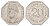 Нюрнберг трамвайный (транспортный) жетон в 20 пфеннигов ND (1920-1921) Портрет Иеронима Хольцшуэра Men05 19256.18, Men18 24102.18 алюминий aUNC 4582-1134