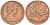 Канада 1 цент 1973 Елизавета II (1952-2022), кленовый лист KM 59.1 бронза 188-751