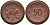 Саксония 50 пфеннигов 1921 виноград и лопата J. N 54 фарфор 1094-5-75