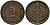 ГЕРМАНИЯ 2 ПФЕННИГА 1877 А, СТАРОГЕРБОВКА KM 2, J.2 медь 4110-1737