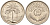 Ирак 25 филсов 1970 АН1390, три пальмы, в лаке KM 127 медно-никель 4589-1227