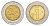 Мексика 1 песо 2013 Mo KM 603 биметалл UNC 4636-527