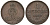 Ганновер 1 пфенниг 1860 B, Георг V KM 233, AKS 156, J. 90 медь 4594-235
