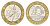 Франция 10 франков 1990 тип гений Бастилии KM 964.1, Le Franc 375.5 биметалл 4704-516