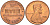 США 1 ЦЕНТ 1972 ЛИНКОЛЬН KM 201 медь цинк UNC 188-159