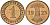 Германия 1 рентенпфенниг 1923 A KM 30, J. 306 бронза aUNC 1525-635