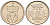 Норвегия 10 эре 1967 пчела, Улаф V (1958-1991) KM 411 медно-никель UNC 4580-963