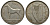 ИРЛАНДИЯ 1/2 КРОНЫ 1934 ЛОШАДЬ KM 8 серебро 633-332