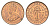 Цейлон 1 цент 1929 Георг V (1910-1936) KM 107 медь UNC 1516-1134