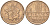 Франция 10 франков 1974 тип Матье KM 940, Le Franc 365.3-4 никель латунь 4394-213