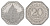 Нюрнберг трамвайный (транспортный) жетон в 20 пфеннигов ND (1920-1921) Топлерхаус Men05 19256.41, Men18 24102.41 алюминий aUNC 3459-532