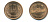 ЯПОНИЯ 10 ЙЕН 2004 16 ГОД KM 97.2 бронза UNC 89-616