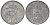 Дания 1 эре 1971 C; S, Фредерик IX (1947-1972) KM 839 цинк 211-212