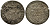 Рига 1 шиллинг (шеляг) 1582 Стефан Баторий (1576-1586), вес 0,89 гр. серебро 1516-1542