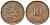 Финляндия 10 пенни 1934 KM 24 медь 4589-125